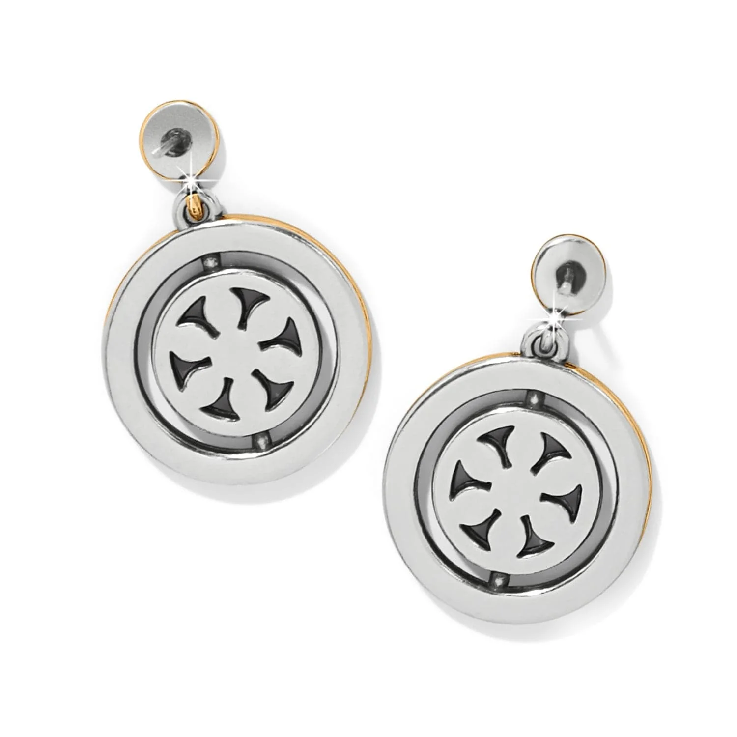 Flora Shine Petite Post Drop Earrings - Image 2