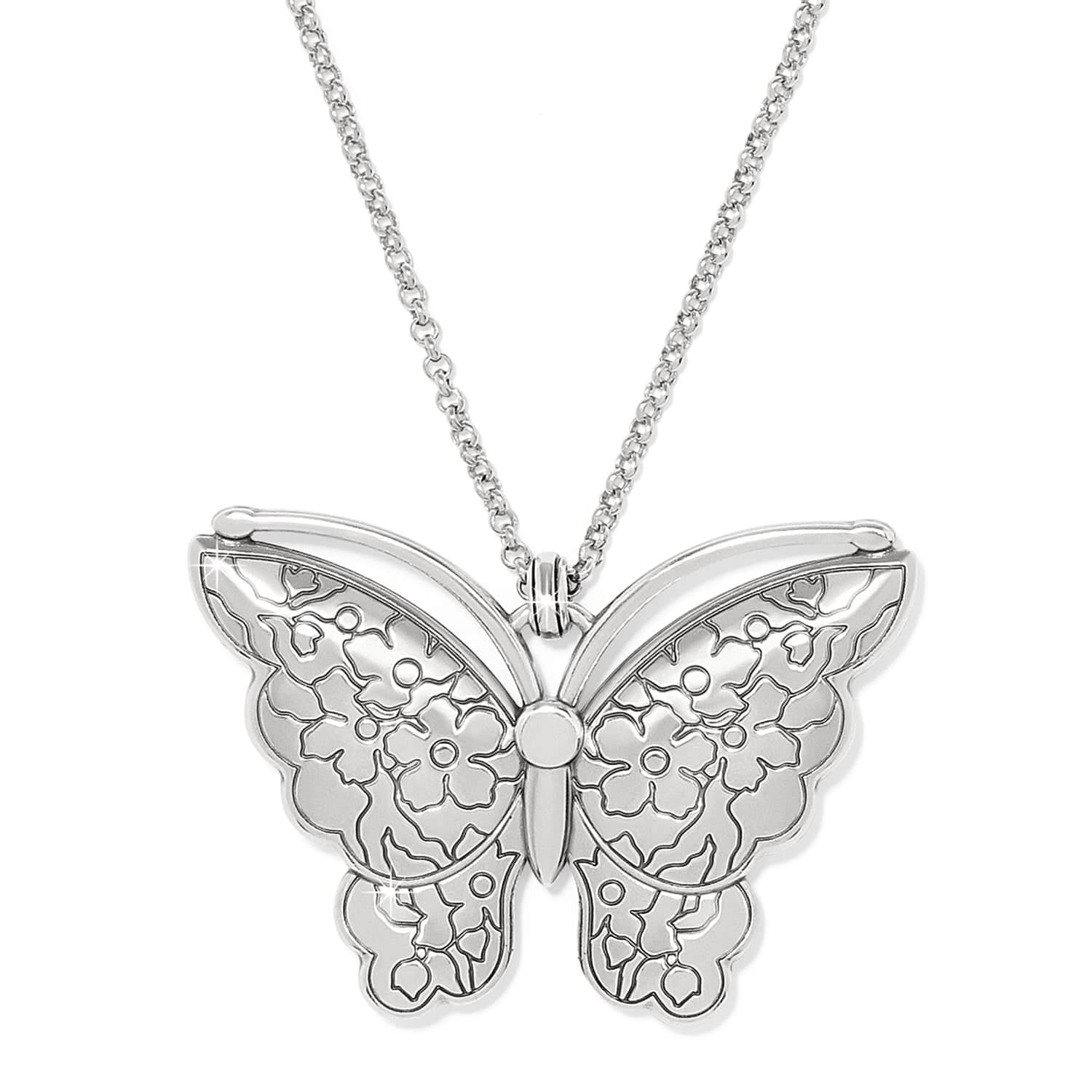 Kyoto In Bloom Indigo Large Butterfly Necklace - Image 2