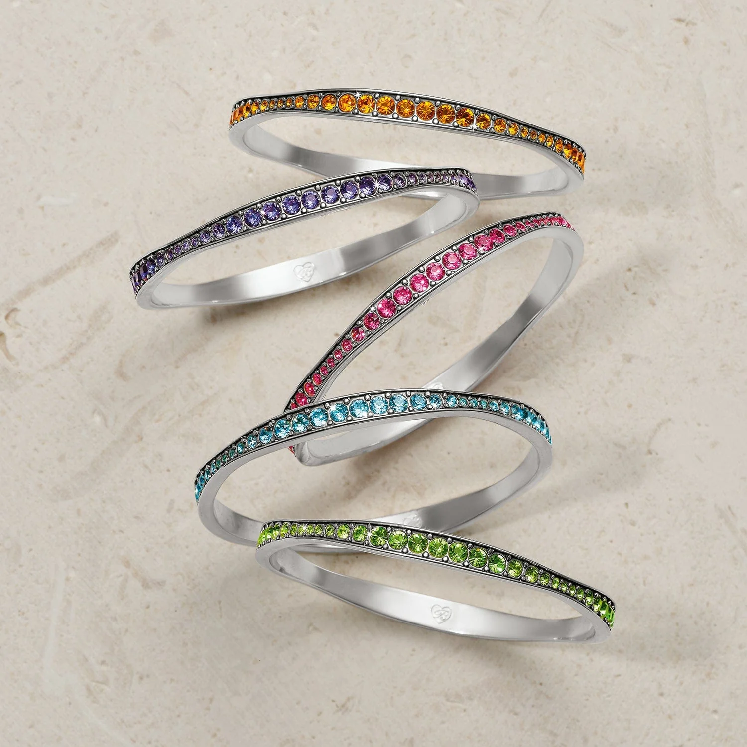 Light Hearted Crystal Bangle - Image 8