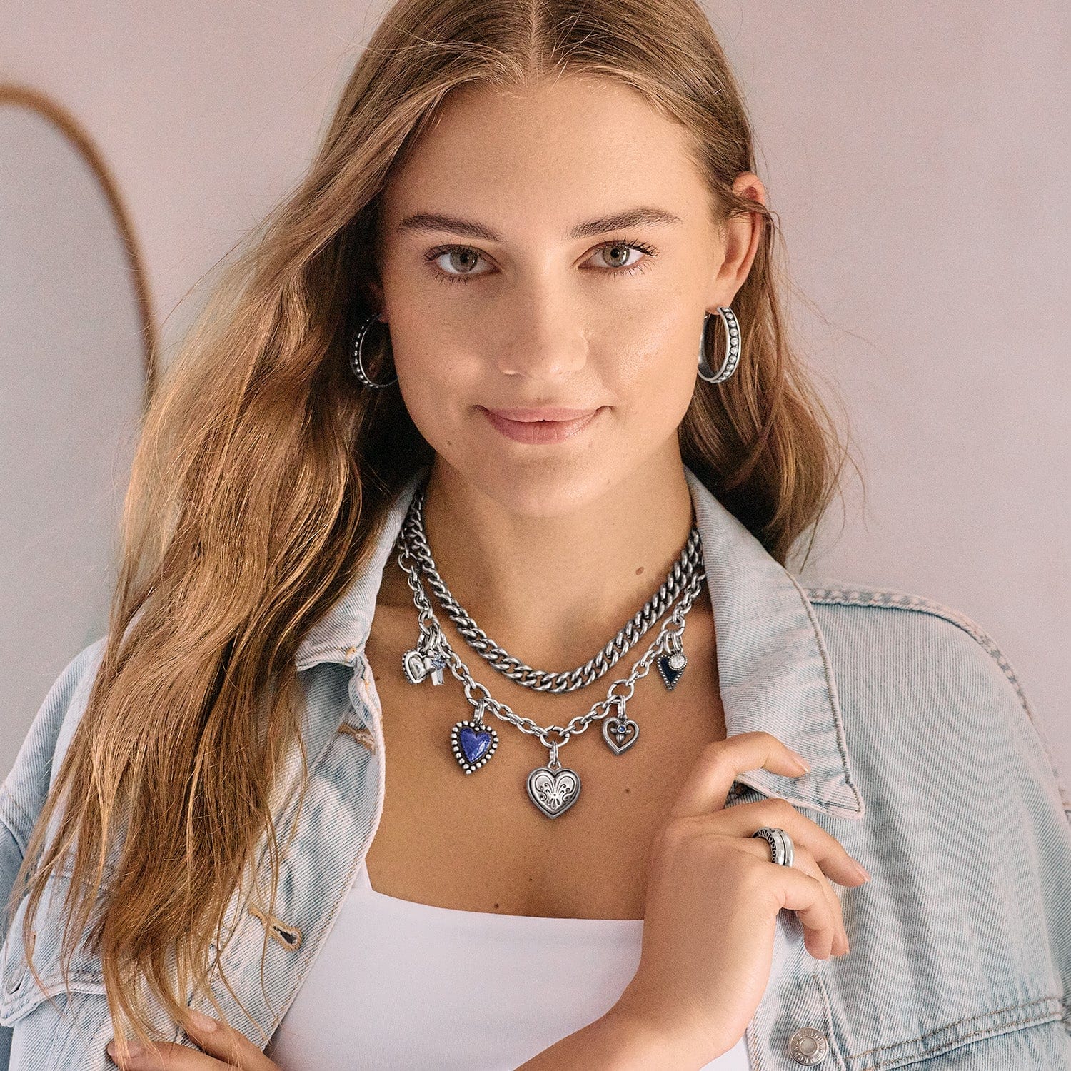 One Heart Azure Heart Charm - Image 6