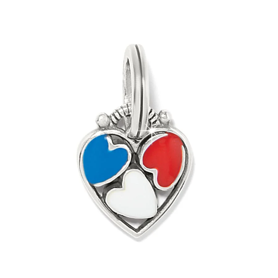Patriotic Heart Charm - Image 2