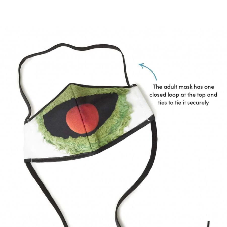 Sesame Street Oscar The Grouch Adult Face Mask - Image 2