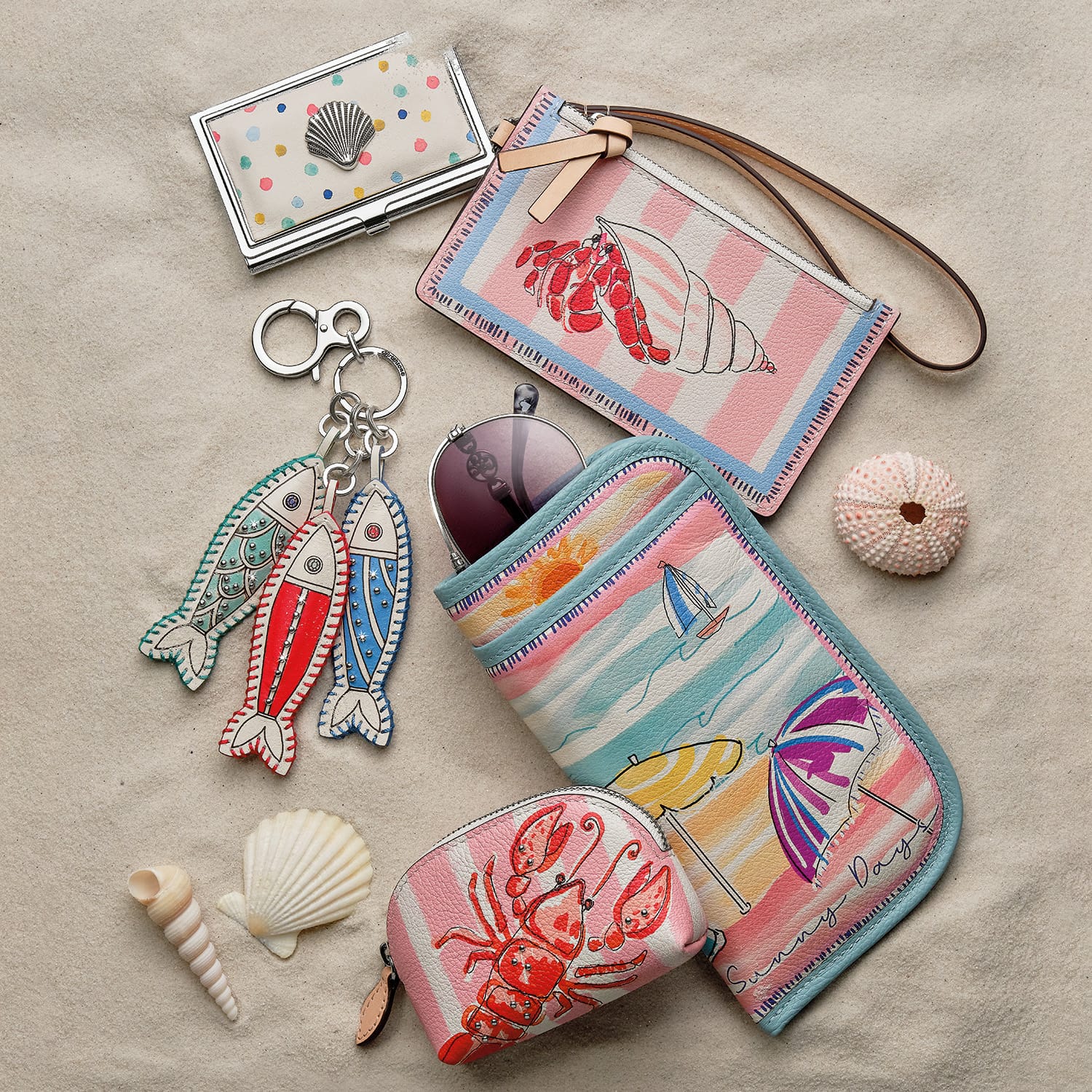 Sun & Sea Fish Trio Handbag Fob - Image 3