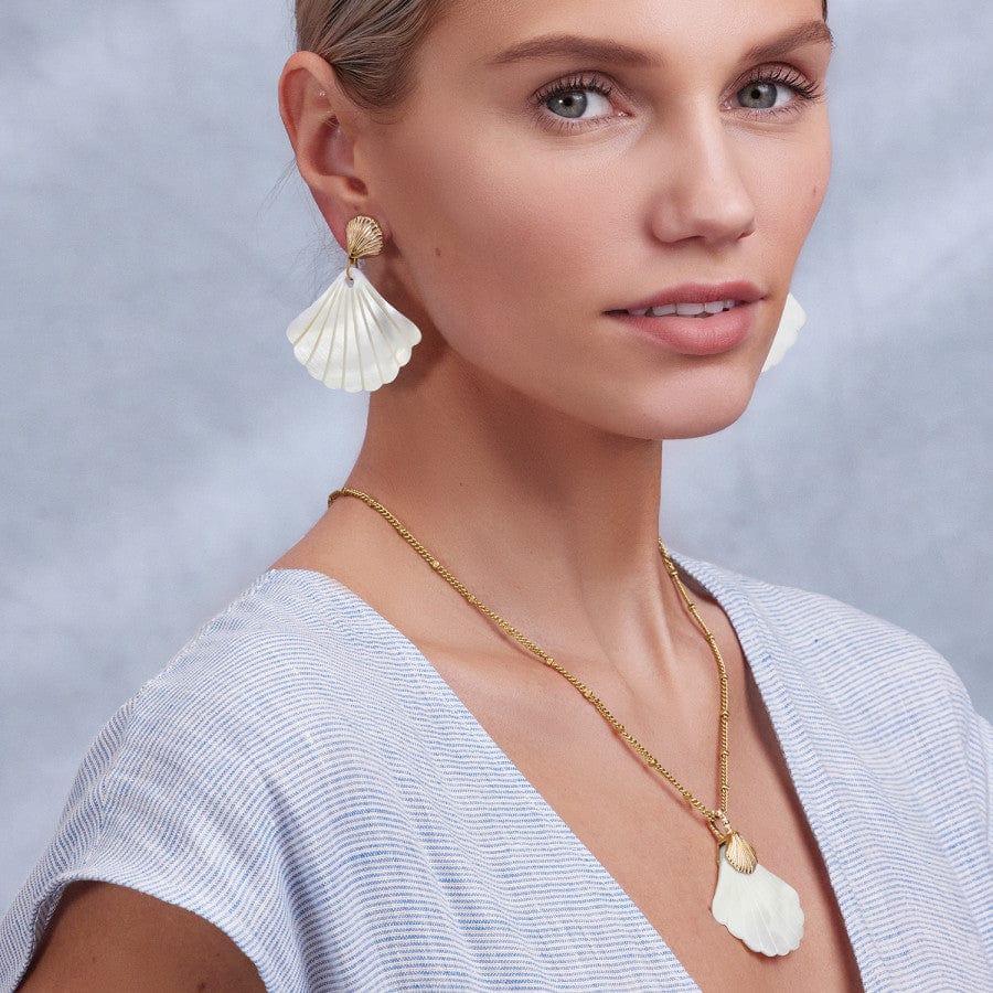 Sunset Cove Mother Of Pearl Shell Post Earrings - Image 4