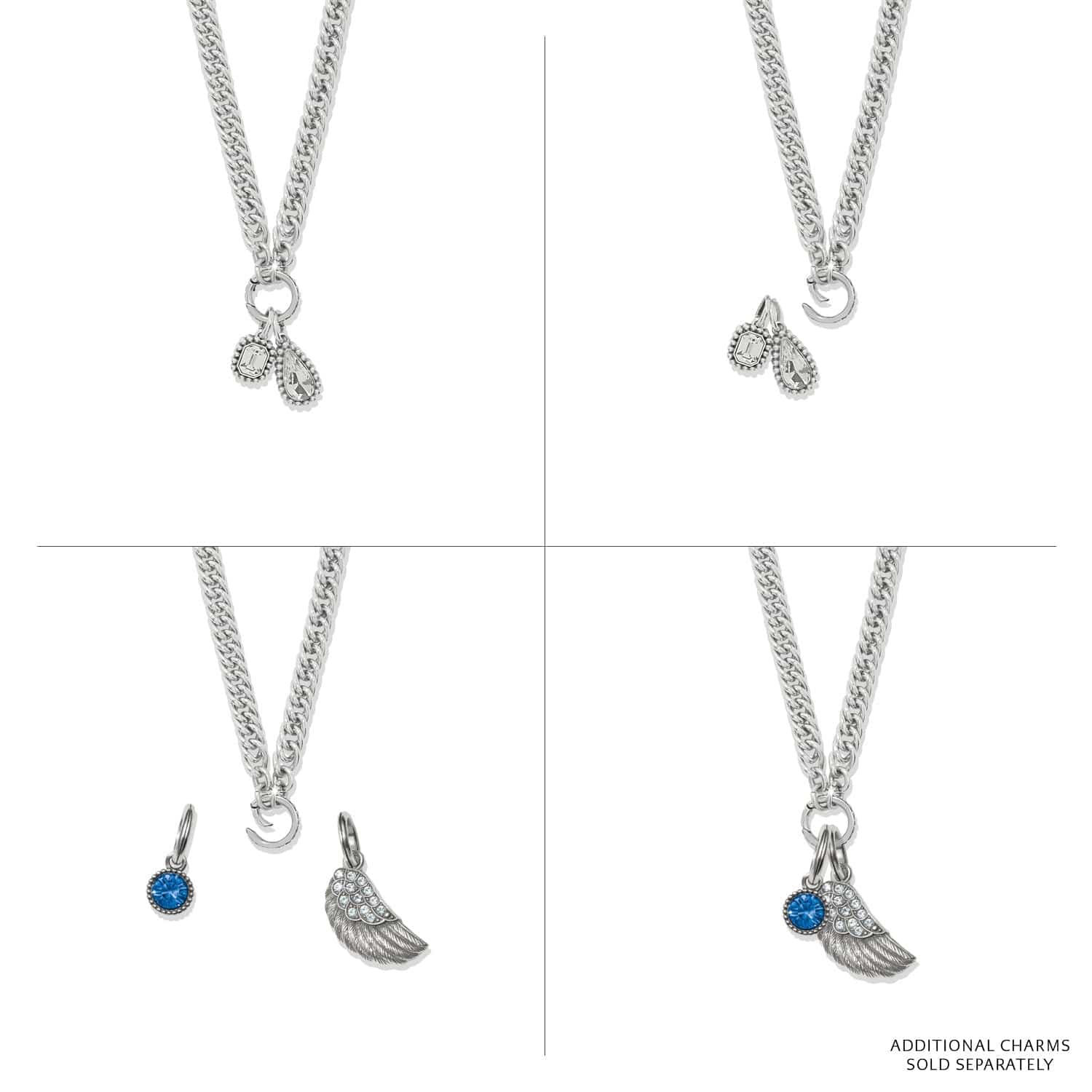 Twinkle Luxe Charm Link Necklace - Image 4